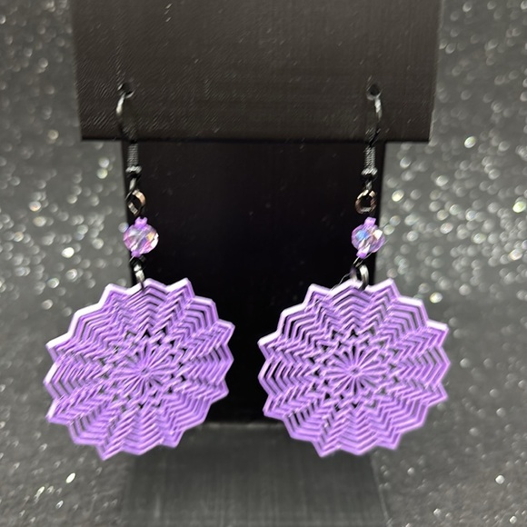 Purple Earrings - Picture 3 of 6